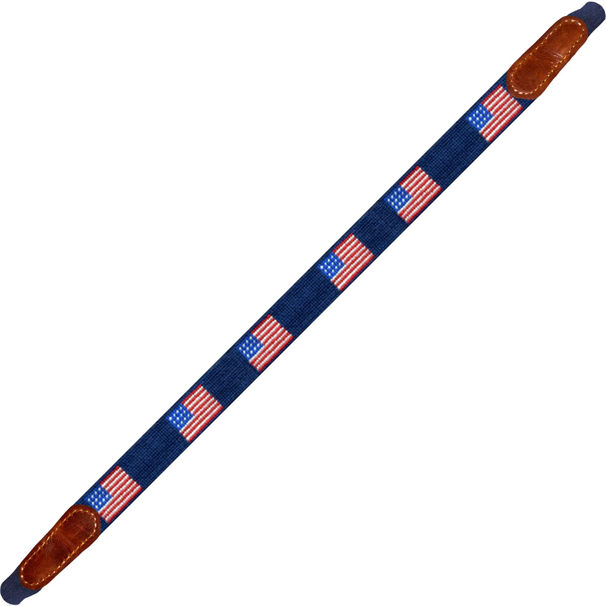 American Flag Needlepoint Sunglass Straps in Classic Navy by Smathers & Branson main image 0