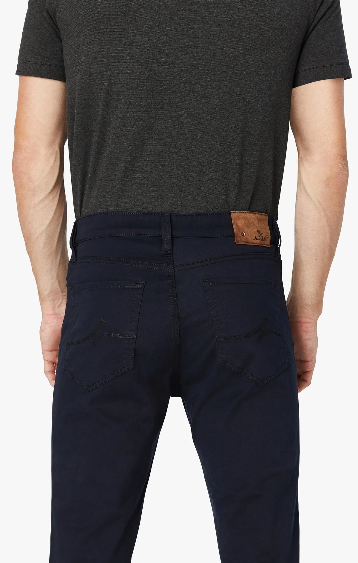 Charisma Relaxed Straight Pants Navy Twill