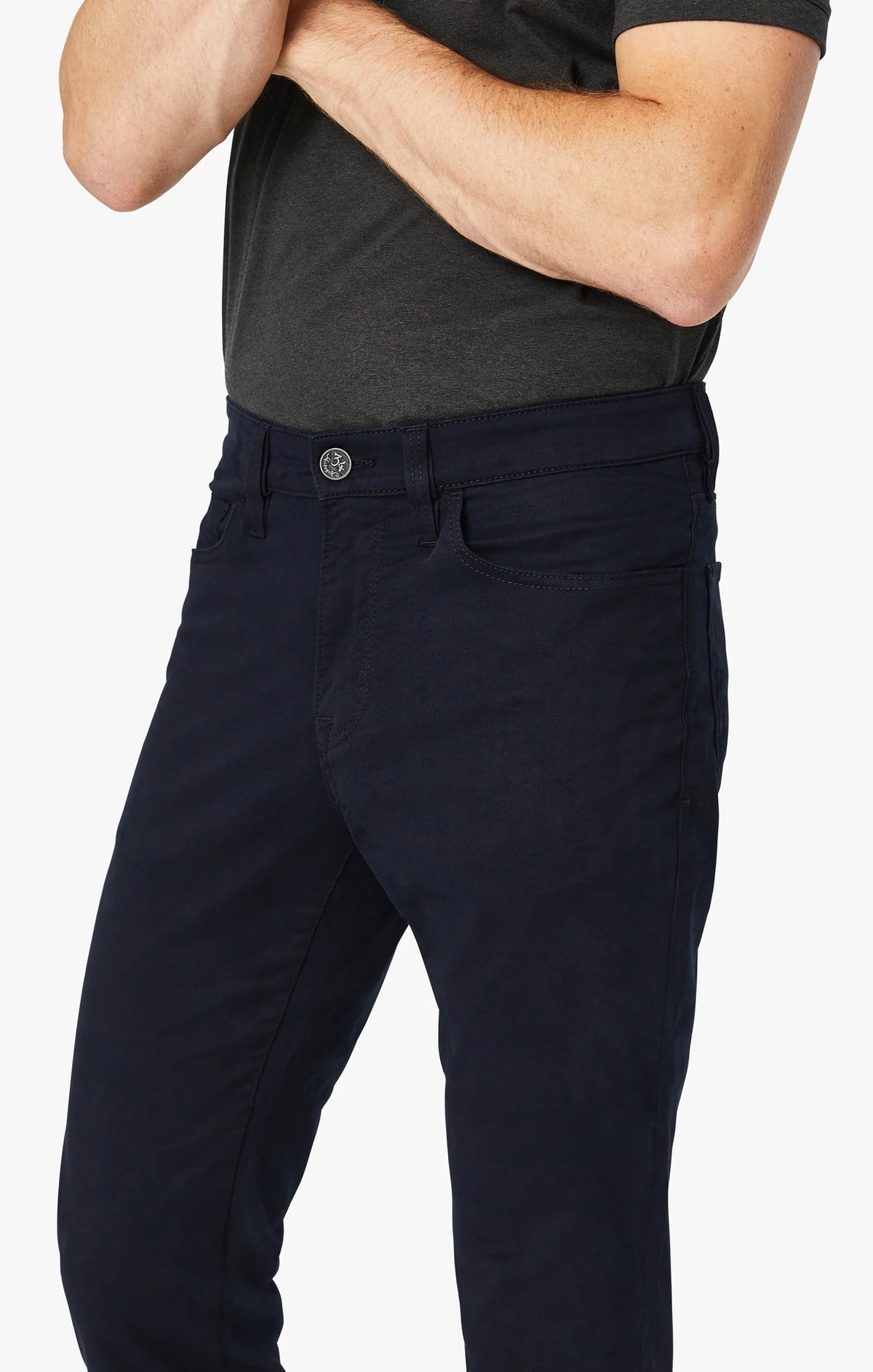 Charisma Relaxed Straight Pants Navy Twill