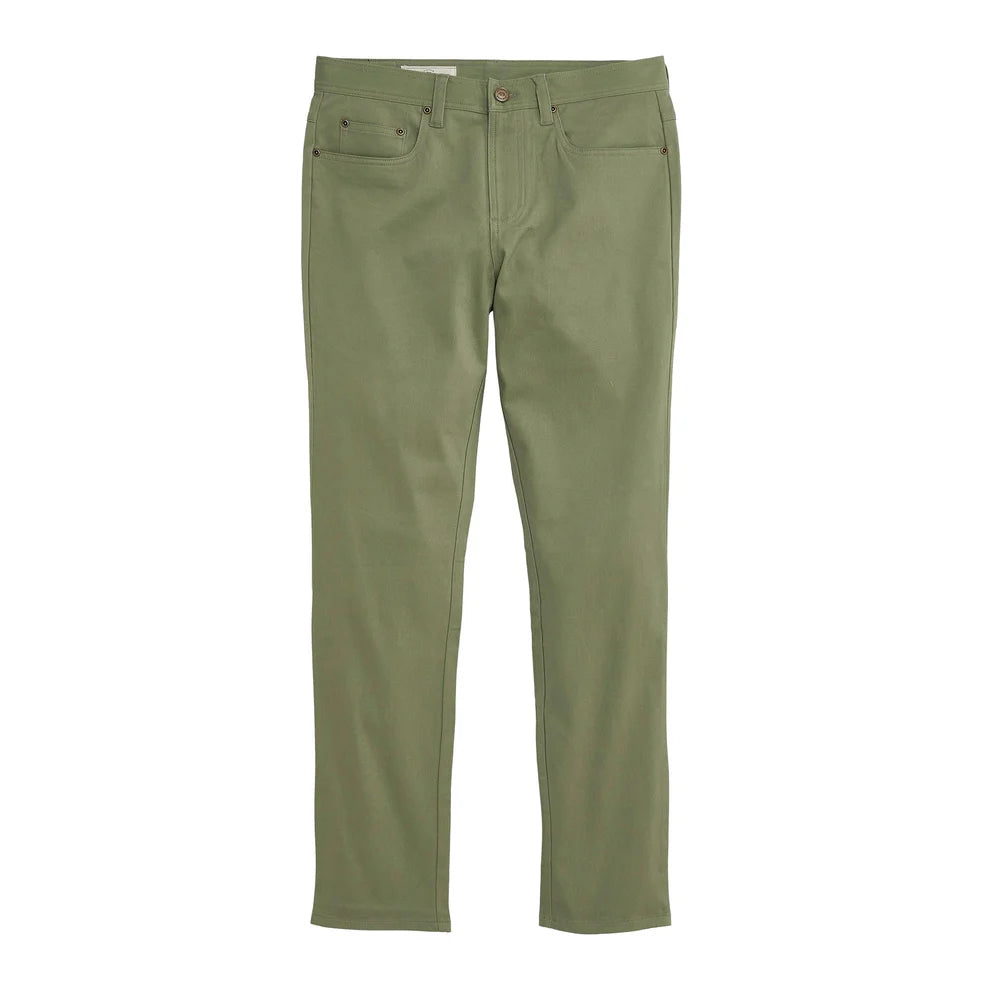 Oil Green Classic Five Pocket Pant