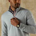 Summerford Striped Performance 1/4 Zip Pullover
