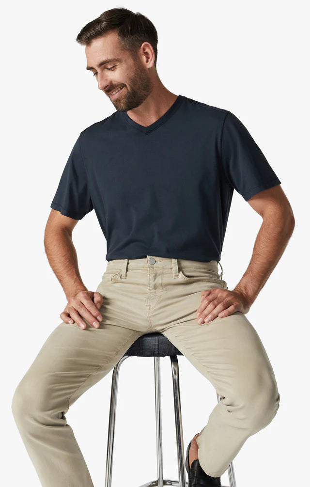 Courage Straight Leg Pants In Aluminum Twill