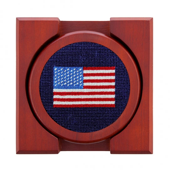 American Flag Coaster Set