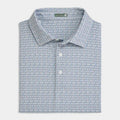 Harbor Buoy Printed Performance Polo - Nautical Blue