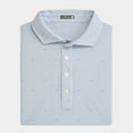 Gridline Printed Performance Polo - Sunrise