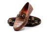 Monte Carlo Alligator Grain Horse Bit Driving Loafers