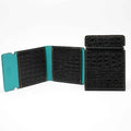 Embossed Alligator Calfskin Cash Cover - Black