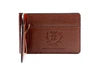 Edward Credit Card Money Clip - Saddle Leather