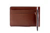 Edward Credit Card Money Clip - Saddle Leather