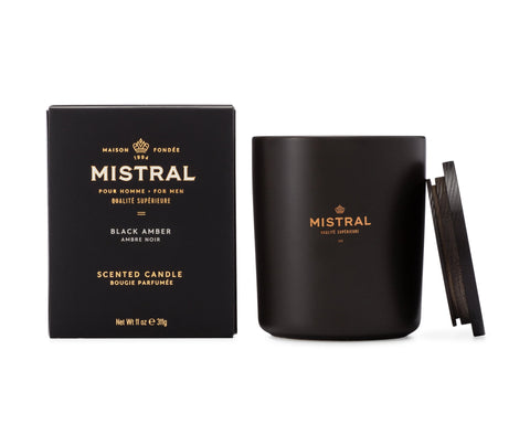 Black Amber Mistral 11oz Candle