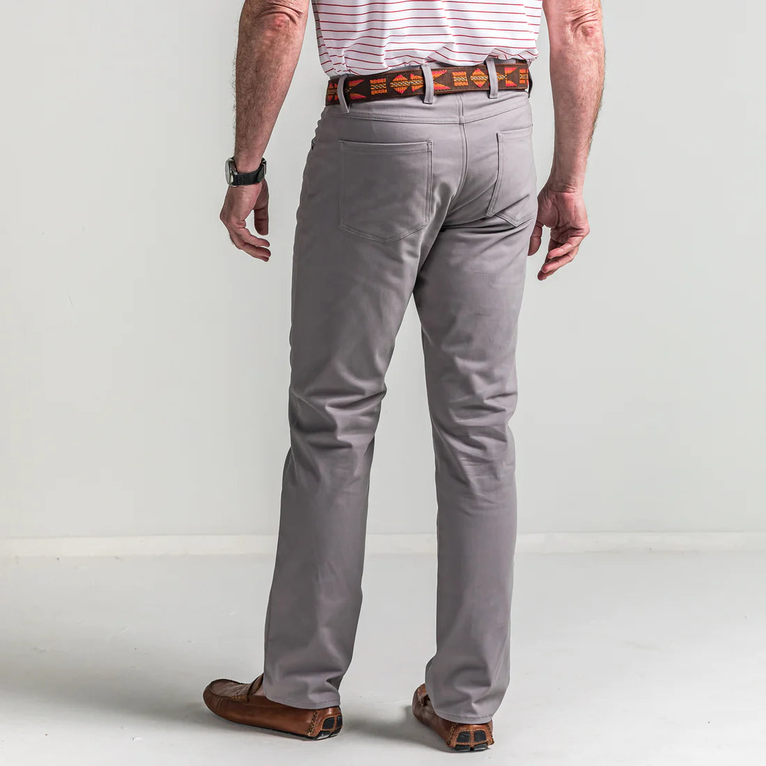 Steel Grey Classic Five Pocket Pant