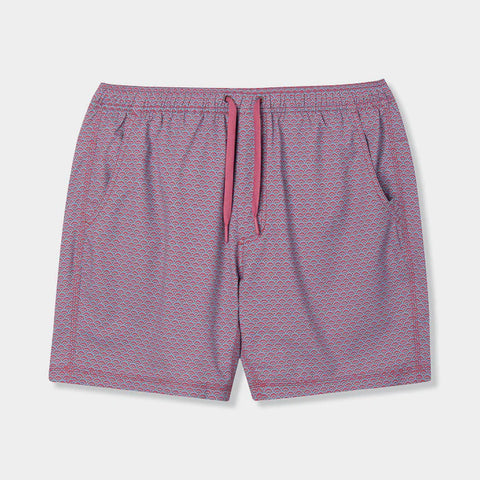 Red Scales Swim Trunks