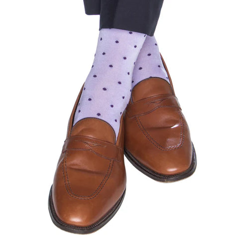 Lavender Dots Socks