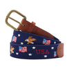 Americana Needlepoint Belt