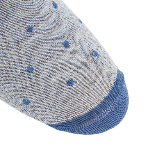 Ash Blue Dot Socks