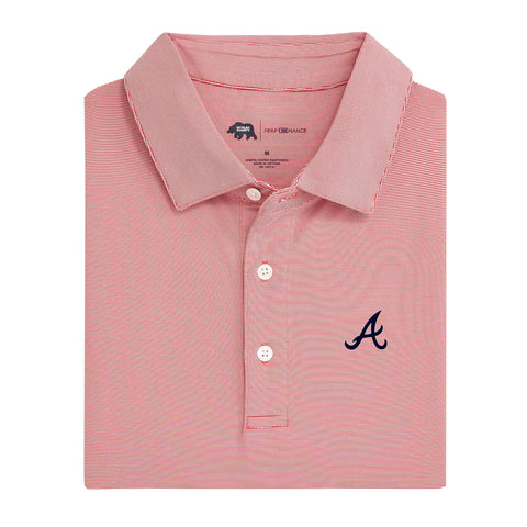 Hairline Stripe Atlanta Braves Polo