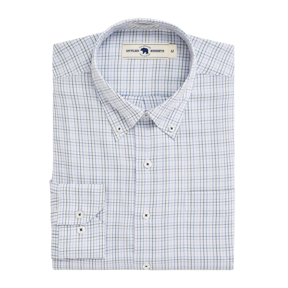 Cromarty Tailored Fit Button Down - Brushed Perf Twill