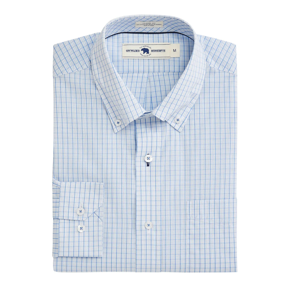 Hilton Classic Fit Quad Button Down - Endless Sky