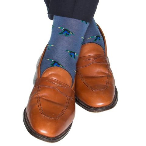 Bay Blue w/ Mallard Wool Socks