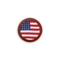 Big American Flag Needlepoint Golf Ball Marker