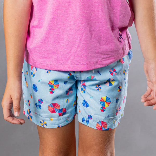 Boy's Beach Umbrella Swim Trunks