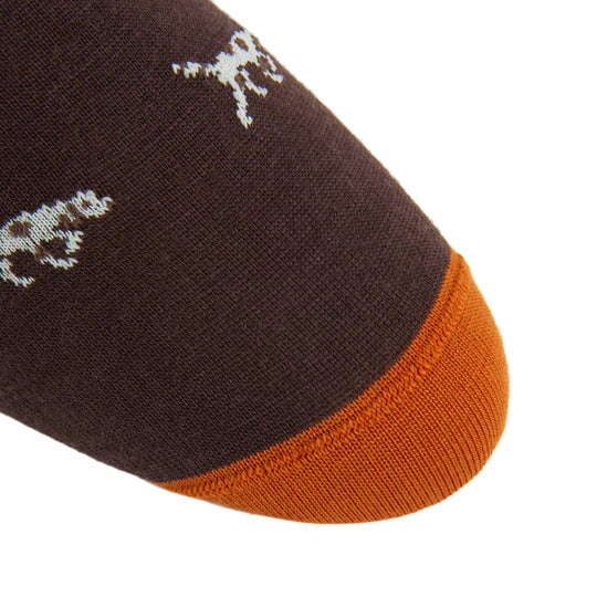 Brown/Orange Dog Socks