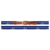 Crossed Clubs Needlepoint Belt