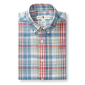 Cotton Chambray Sport Shirt - Thorne Plaid