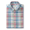 Cotton Chambray Sport Shirt - Thorne Plaid