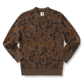 Camo Intarsia Crewneck Sweater