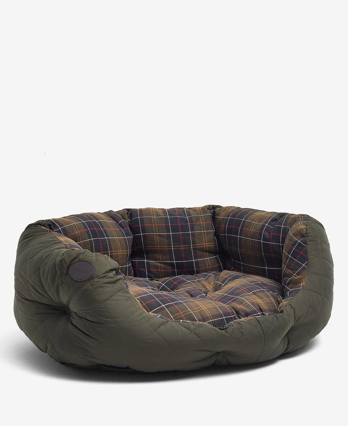 Quilted Tartan Dog Bed