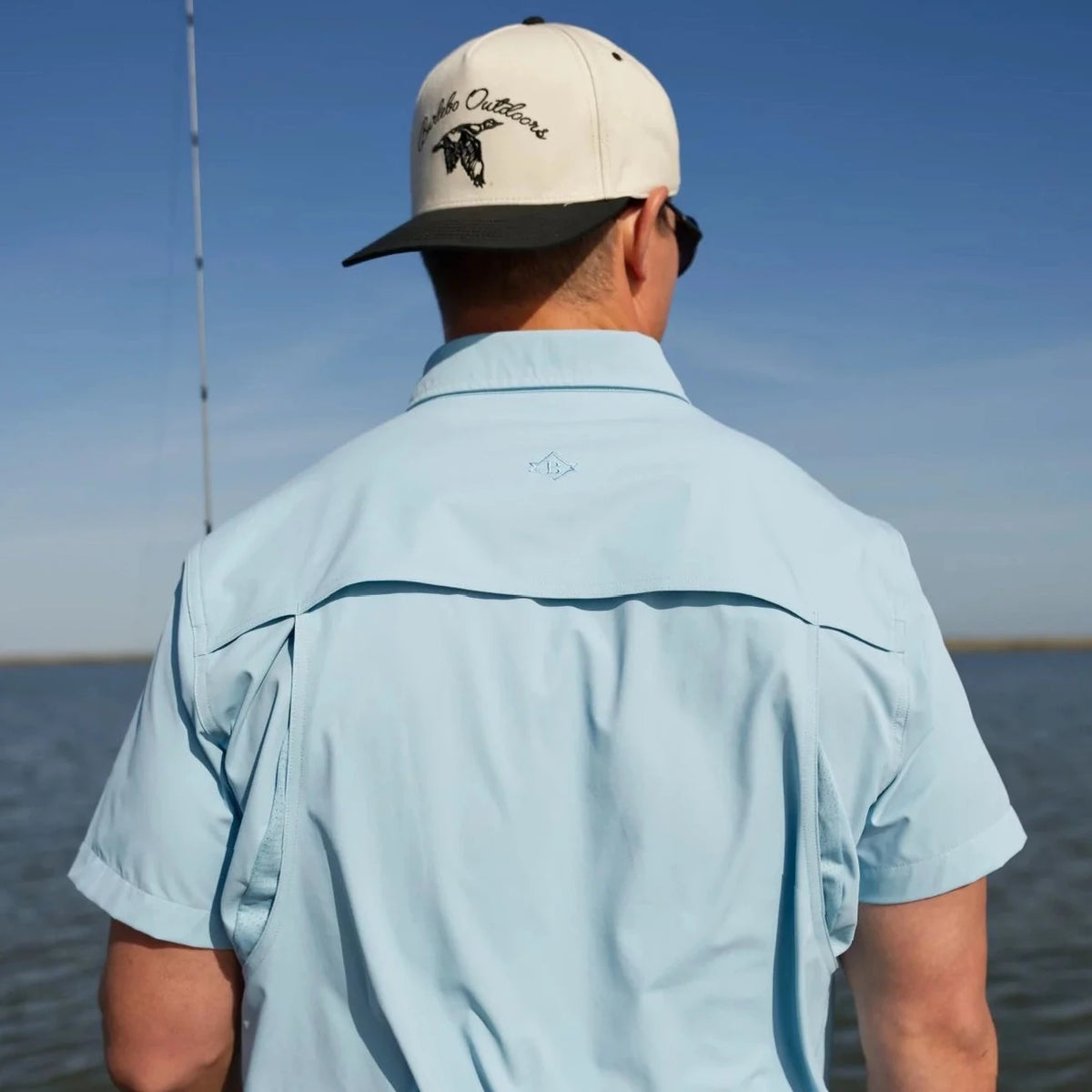 Dusty Blue Performance Fishing Shirt