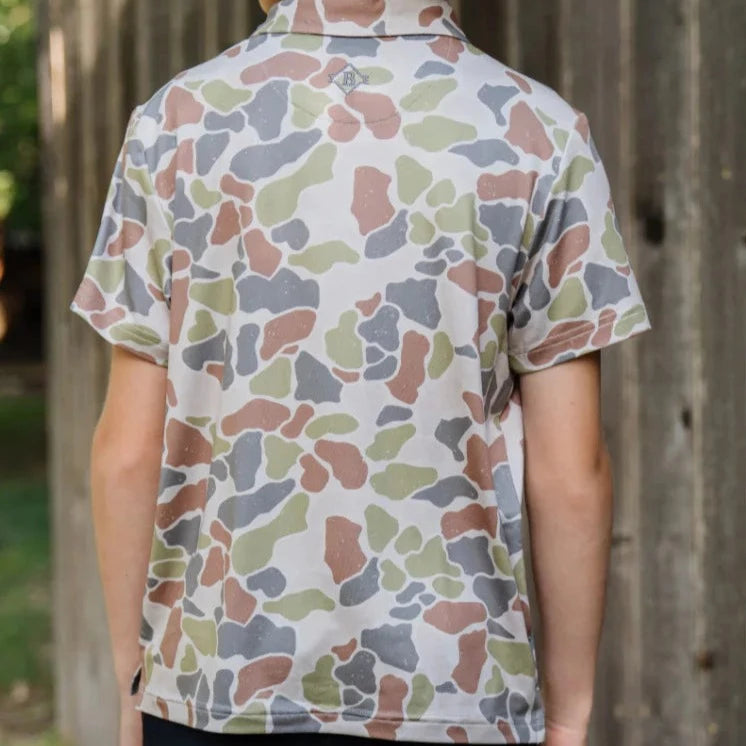 Driftwood Camo Youth Polo