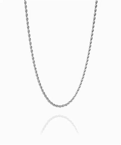 Twisted Necklace-Silver