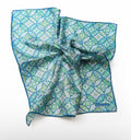 Green/Navy Mandala Pocket Square
