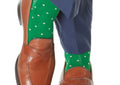 Green w/ White Dot Socks