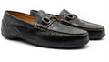 Alligator Grain Leather Horse Bit Loafers