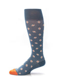Blue Steel/Orange Geo Socks