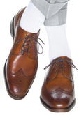 White Wide Ribbed Cashmere Wool Socks