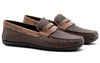 Bermuda Nubuck Penny Loafers - Bark