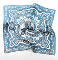 White Smoke/Midnight Persian Pocket Square