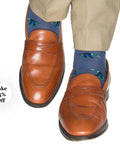 Bay Blue w/ Black Mallard Wool Socks