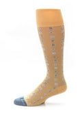 Mustard/Blue Steel Socks
