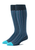 Navy/Deep Sky Blue OC Neat Socks