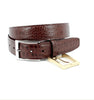 Alligator Grain Embossed Calfskin Belt - Acorn