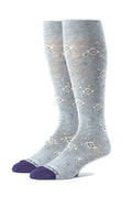 Grey/Purple OC Foulard Socks