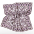 Gray Paisley Pocket Square