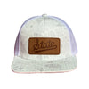 State Script Leather Patch Hat