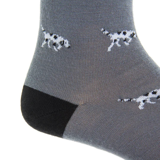 Mercury Gray w/ Cream Bird Dog Socks