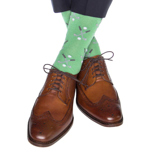 Grass Green w/ Golf Club & Ball Socks